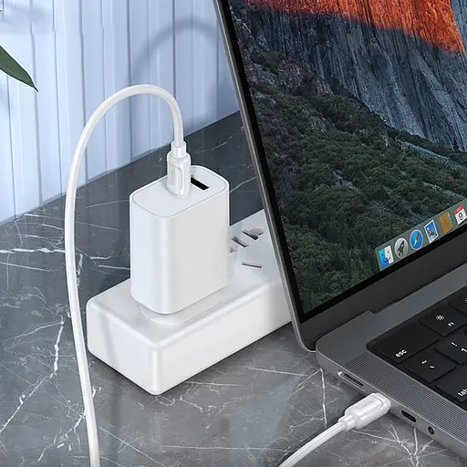 Дата кабель Hoco X115 Surpass Type-C to Type-C 60W (1m) White - фото 5