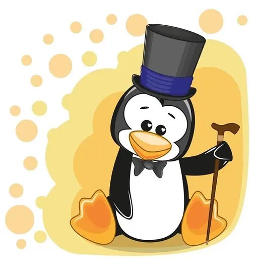 Набір для розпису по номерах Казковий пінгвін, Strateg, 30x30 см, ES166