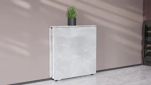 Стіл-книга трансформер Оріон 2 Ferrum-decor 750x1520x730 Білий метал ДСП Бетон 16 мм (FRD-104596) - фото 6