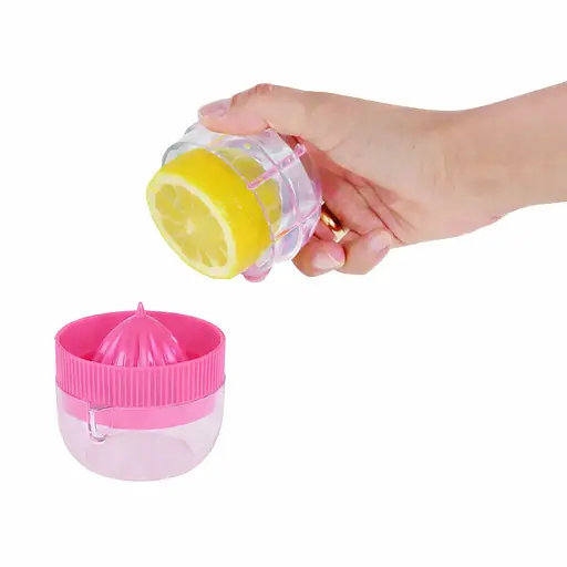 Пресс соковыжималка ручная для лимона и цитрусовых Розовый 88276 - фото 1