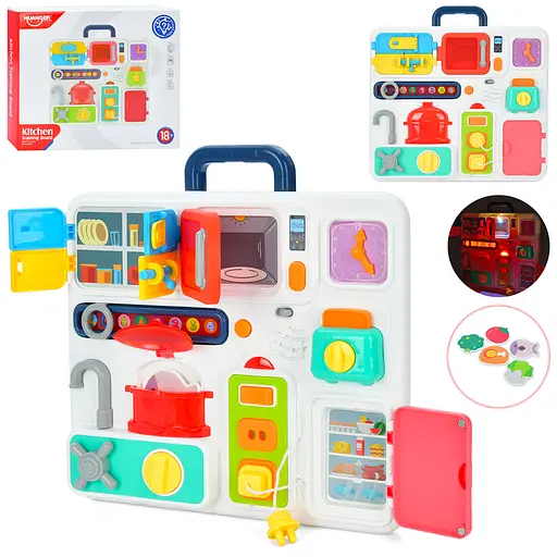 Игра обучающая доска-кухня, с музыкальными и световыми эффектами.