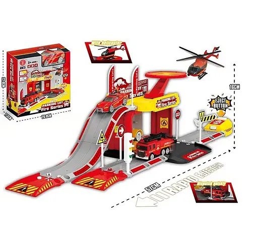 Паркінг 1368/1468/1568/1668, дорога, транспорт, у коробці 20,8х7,3х22,8см (6969692060027) МІКС - фото 1