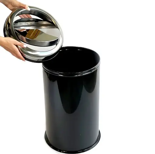 Ведро для мусора Maxiflow 45 л с крышкой Черный 4513.0000S.102.45  - фото 2