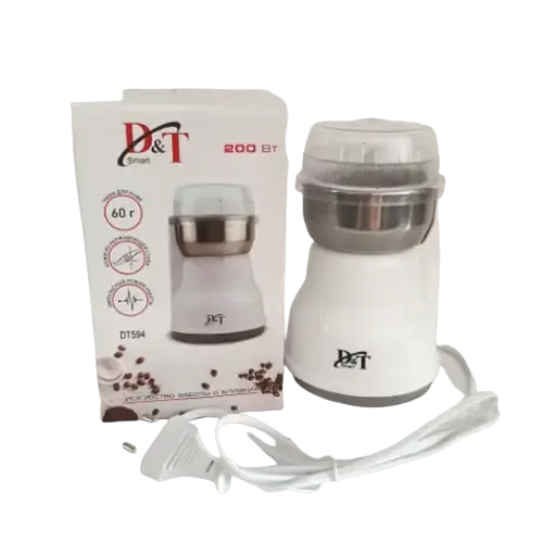 Электрическая кофемолка для дома D&T Smart DT-594 200Вт мини кофемолка измельчитель кофейных зерен - фото 3