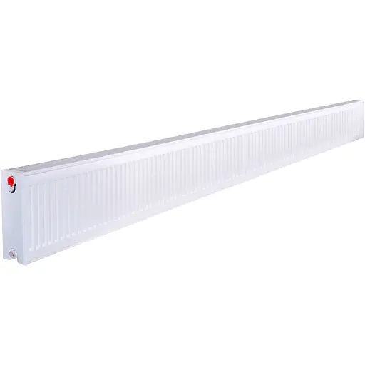 Радіатор сталевий панельний Kalite 22 низ/справа 300x3000 (без INNER) 000024020, Білий - фото 1