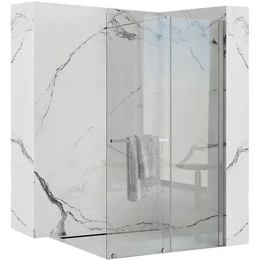 Душова стінка Rea Cortis 120 хром REA-K7211 - фото 1