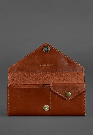 Жіночий шкіряний гаманець Керрі 1.0 світло-коричневий - фото 4