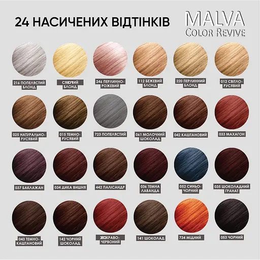Уцінка. Стійка крем-фарба для волосся Malva Color Revive відтінок 34 дика вишня 103 мл   - фото 6
