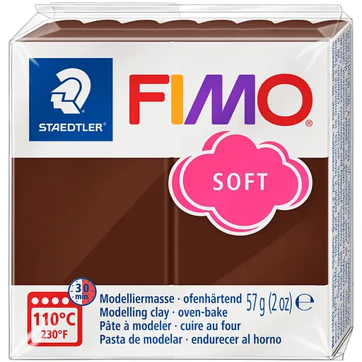Пластика для біжутерії Soft Шоколадна 57г Fimo