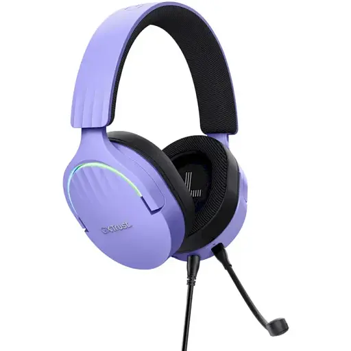 Гарнитура Trust игровая GXT 490 FAYZO 7.1 USB-A 2 м фиолетовая - фото 2