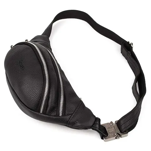 Шкіряна чоловіча сумка на пояс TARWA 11х30х5 см nsa0001311 - фото 6