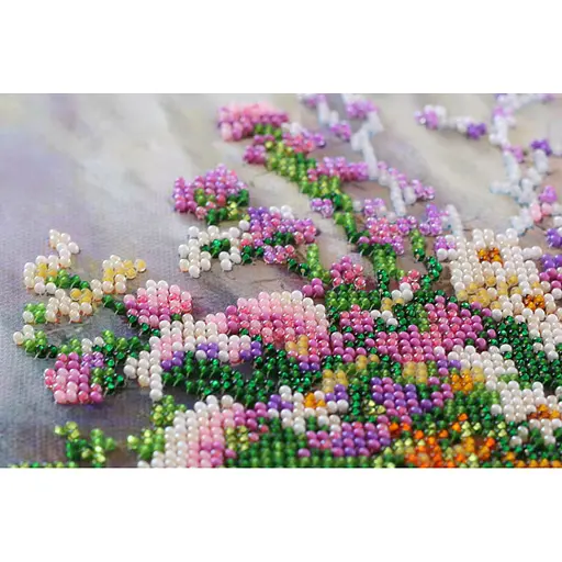 Набір-міді для вишивання бісером "Ніжний букет" AMB-035 20х20 см - фото 4