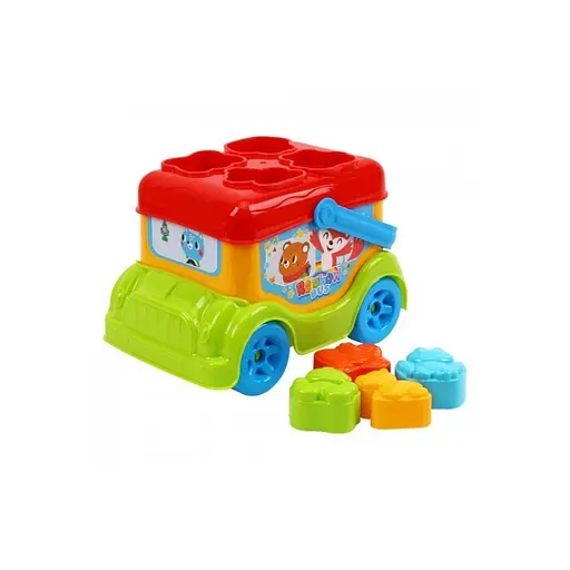 Детская развивающая игрушка "Автобус-сортер" 9840TXK - фото 4