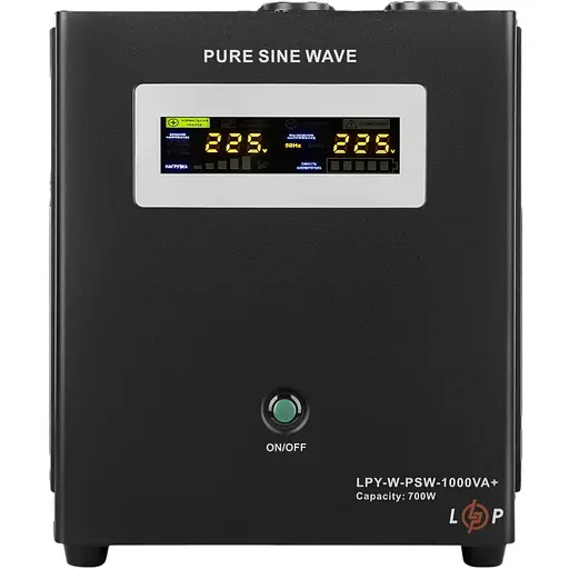 ДБЖ з правильною синусоїдою LogicPower 12V LPY-W-PSW-1000VA + 700 Вт 10A/20A - фото 1