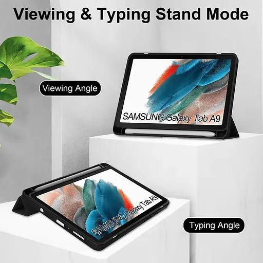 Чохол TPUCristal SlimTPU Spen holder Samsung Galaxy Tab A9 8.7 X110 X115 Світло-рожевий - фото 6
