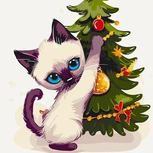 Набір для розпису ArtCraft Шкодливий котик 30 x 30 см (11686-AC)