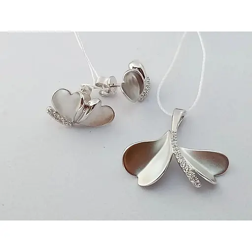 Серебряная подвеска Аметист с фианитами 1373617 - фото 4