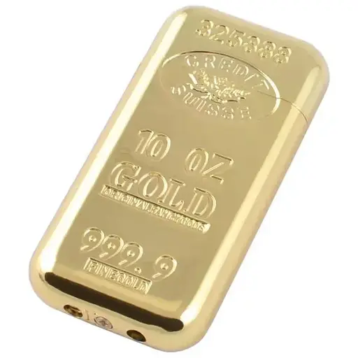Зажигалка газовая cлиток золота Gold (18315)