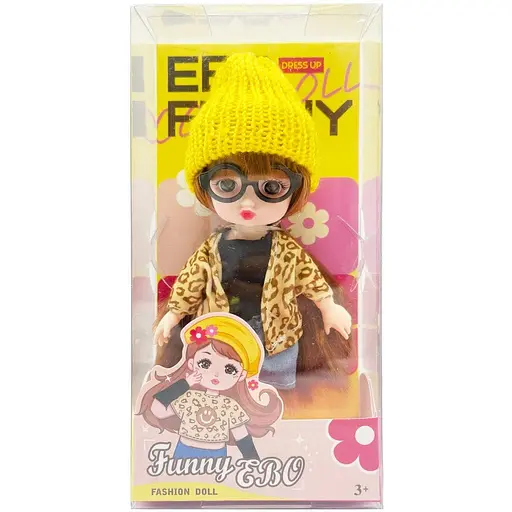 Лялька шарнірна для дівчаток Funny EBO Bambi DH2368B Yellow-1 15 см - фото 1