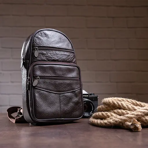 Чоловіча шкіряна сумка Vintage 17,5х26,5х5 см sum0012298 - фото 3