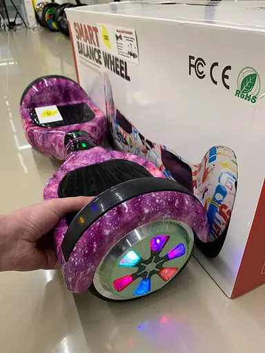 Гіроборд Smart Balance Wheel 6.5" TaoTao Бузковий космос  - фото 2