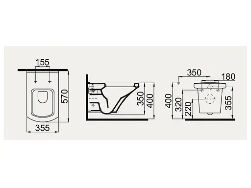 Унитаз подвесной Idevit Vega с сидением Soft Close SETK2804-0606-071-1-6000, Черный - фото 2