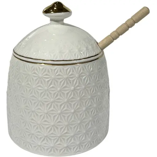 Банка для хранения меда Снежная Королева Interos 380 мл белая 0310-А