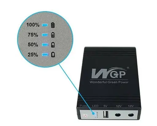 Источник бесперебойного питания Xoko WGP 8800mAh 5-12V (XK-WGP-8800) Черный - фото 5