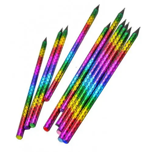 Карандаш из черного дерева Чешуя русалки, HB, с камнем, 72 шт., 7915