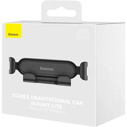 Автотримач Baseus Stable Gravitational Car Mount Lite Air Outlet Version Black (SUWX010001) (134769) - фото 6