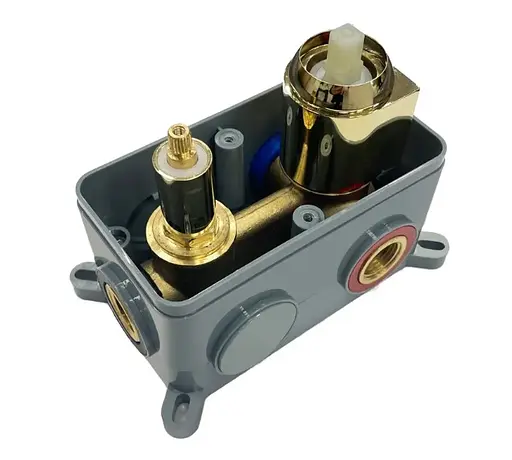 Душова система Rea Moby gold + BOX прихованого монтажу REA-P2405, Золотий - фото 4