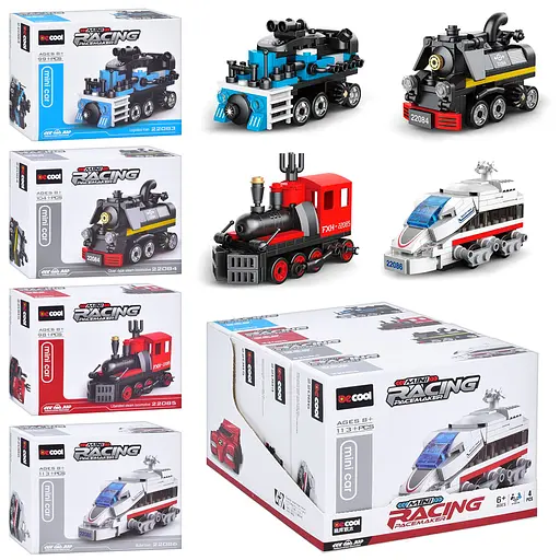 Конструктор Залізничний транспорт, 22083-22086, від 98 деталей, (В асортименті) - фото 2