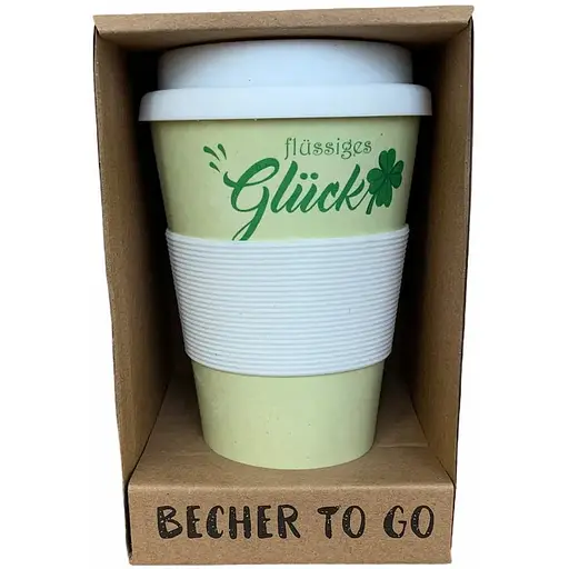 Эко-кружка термокружка Becher to go для кофе и чая из волокон бамбука 350 мл - фото 1