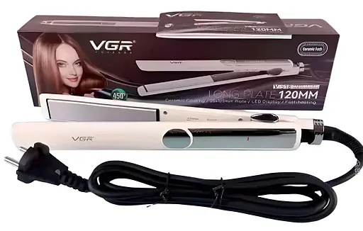 Випрямляч VGR V-518 з терморегулятором дисплеєм керамічним покриттям 35 Вт - фото 8