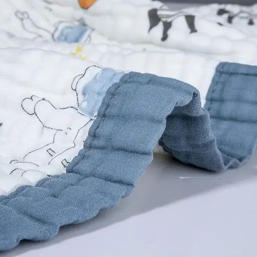 Плед дитячий мусліновий OldBro 100х110 см з красивим принтом Astronaut - фото 3