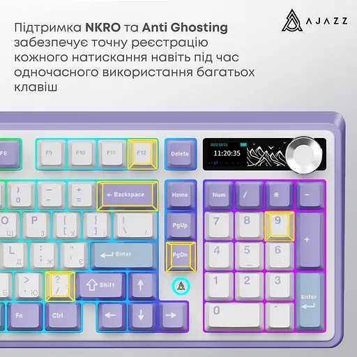 Клавиатура беспроводная Ajazz AK980 V2 Gift Switch V2 White (AK980-V2-G-PWB) - фото 15
