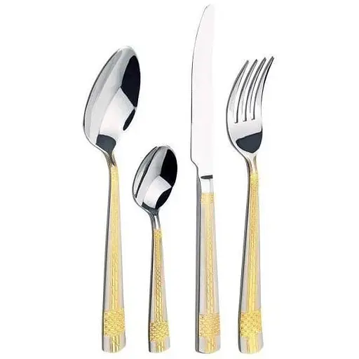 Набор столовых приборов Hoffburg HB 24012 GS 24 предмета - фото 1