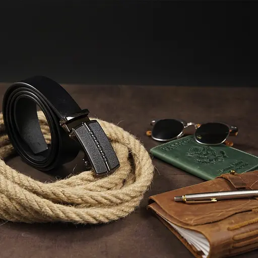 Ремінь шкіряний Vintage чоловічий 115х3,5 см acs0018125 - фото 5