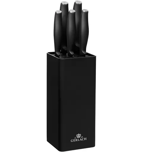 Набір з 5 кухонних ножів та підставки Gerlach Comfort (5901035504158)