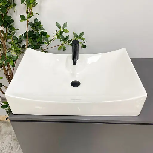 Умивальник VBI Viareggio L white накладний VBI-016203, Білий - фото 4