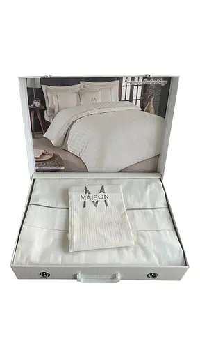 Постільна білизна Elegance Ekru Сатин Преміум Maison D'or pbe0051925 - фото 2