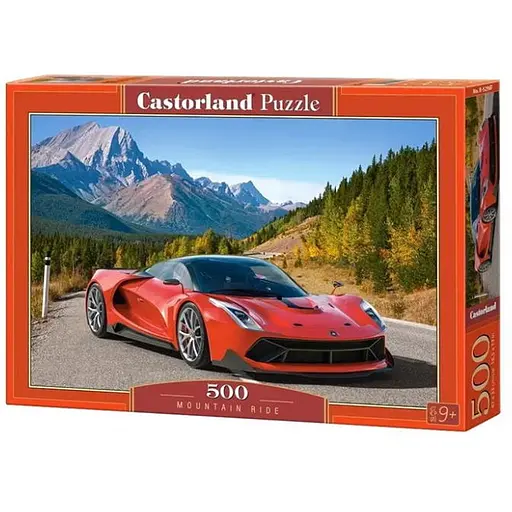 Пазл Castorland puzzle Червоний автомобіль у горах, 500 ел. (B-52967) - фото 1