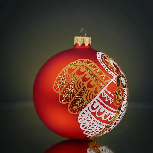 Ялинкова прикраса Різдвяні історії Витинанка Берегиня куля скло (4820001179910) - фото 2