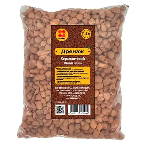 Дренаж TM Flores керамзитовый 1.5 л (drenag1.5l-FL)