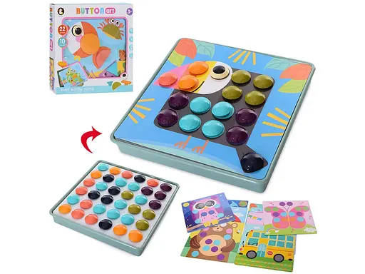 Мозаїка 20-1-3 картки 10шт 40деталей, в коробці, 26-26,5-5,5см (6903317426683) - фото 1