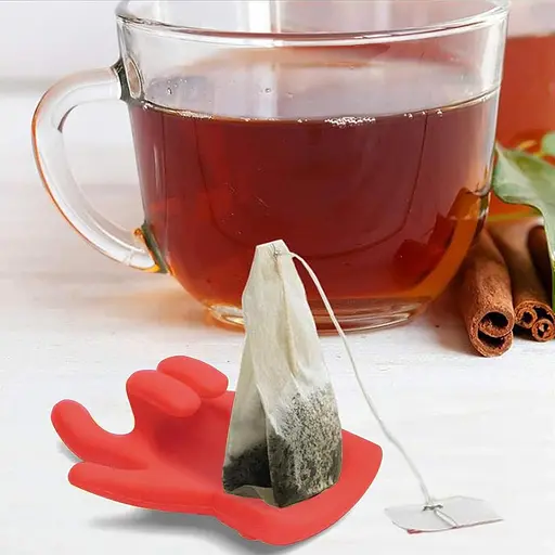 Набір з 2 силіконових підставок для чайної ложки, пакетика чаю, кришки каструлі, Kitchen Master 85298 - фото 5