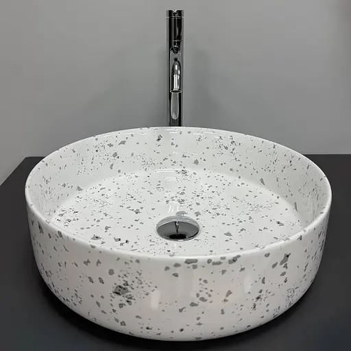 Умивальник VBI Bari S grey mosaic накладний VBI-011606, Сірий - фото 2