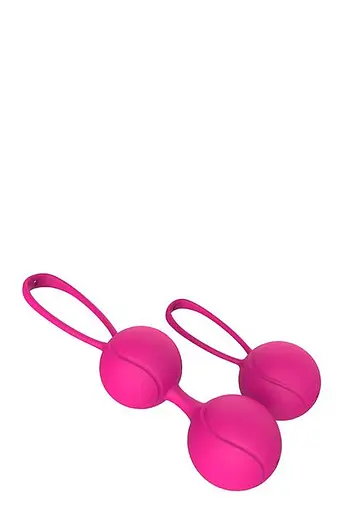 Набор вагинальных шариков Love Balls Duo Ball Set, 2 шт., розовый - фото 4