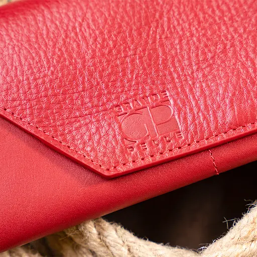 Женский кожаный кошелек-клатч Grande Pelle 20х10х2.5 см acs0015920 - фото 8