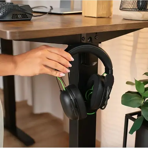 Компьютерный угловой стол Di Volio Trani с регулируемой высотой коричневый - фото 3